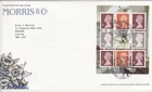 GB Stamps First Day Cover Booklet Pane U3057l - DY1 William Morris & Co PSB 2011