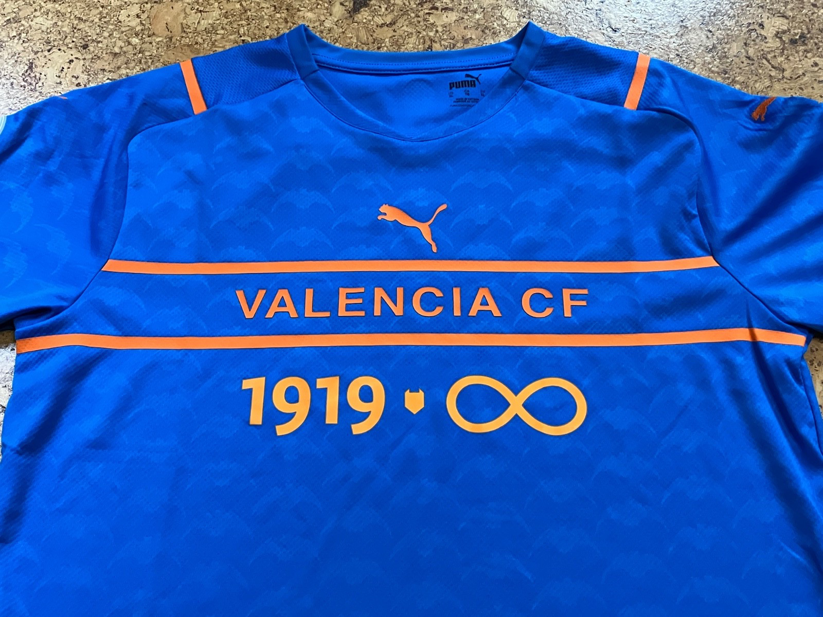 VALENCIA CF Soccer Football Third Jersey PUMA-Men's Extra Large BLUE 2021
