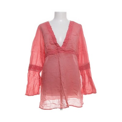 Marks & Spencer, Bluse, Größe: L, Pink, Baumwolle, Einfarbig, Damen #kW1