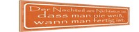 Holzschild 10X46 Cm Nachteil Am Nichtstun Ist Dass Dekoration Deko Geschenk Holz