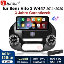 12.3" 4G Android 15 Autoradio Carplay Navi Für Mercedes Benz Vito W447 2014-2023 12.3" 4G Android 15 Autoradio Carplay Navi Für Mercedes Benz Vito W447 2014-2023