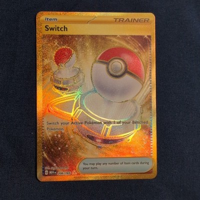 Pokémon Scarlet & Violet 151 Switch Gold Full Art 206/165 Ultra Rare