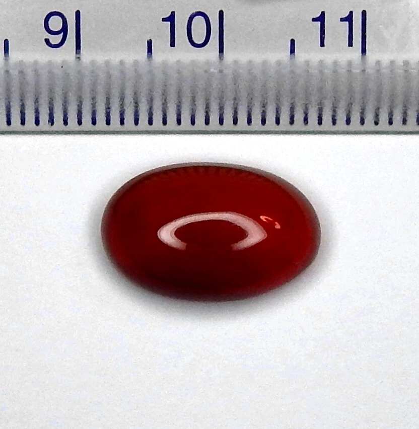 5.3ct IF Red Orange Fire Opal Natural Earth Mined Unheated Transparent Oval Cab - Image 2 of 3