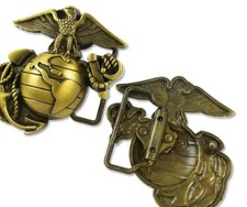 New United States Marines USMC EGA gold military Belt Buckle