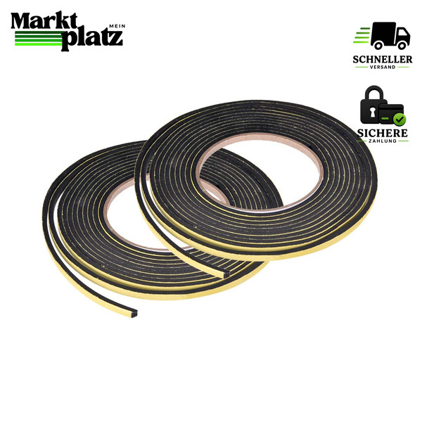 Dichtungsband Selbstklebend 4M 5Mm X 3Mm Schaumstoff FüR Fenster TüRen 2 Rollen-image