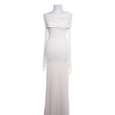 Meshki, Abendkleid, Größe: XXS, Beige, Polyester/Elasthan/Nylon, Einfarbig #dPt
