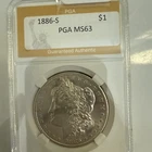 1886-S Morgan Silver Dollar PGA MS63