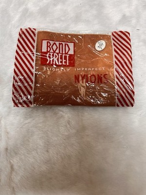Vintage 60 s. Bond Street versiegelte Nylonstrümpfe. Etwas unvollkommen. Größe 10,5