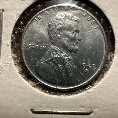 1943 S Steel Penny WWII Wartime Cent in BEAUTIFUL  great condition.  Free Ship