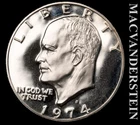 1974-S Eisenhower Dollar Proof — photo from another recent sale