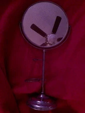 Antique Metal  Standing Swivel Shaving Mirror