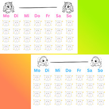 12 Zahnputzkarten Zahnfee Geschenk Belohnungstafel Zähne putzen für Kinder Spiel