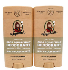 2-Pack Dr. Squatch BIRCHWOOD BREEZE Aluminum Free Deodorant 2.65oz each