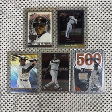2016 Panini Topps Fleer Pacific Barry Bonds Baseball Card Lot 5 Giants Relic MLB