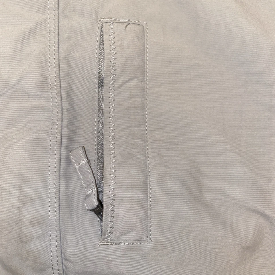 Abrigo Chaqueta Parka de Invierno Lands End Boys Squall Talla M 10-12 Negro Gris Capucha Cálido Foto 3 de 4