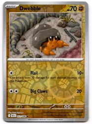 Dwebble 051/086 Black Bolt Reverse Holo