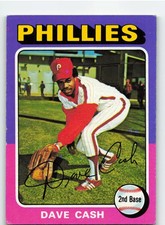 1975 Topps #22 Dave Cash - Philadelphia Phillies **Set Break**