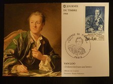 FRANCE PREMIER JOUR FDC YVERT 2304   DIDEROT   2+0,40 F  PARIS 1984