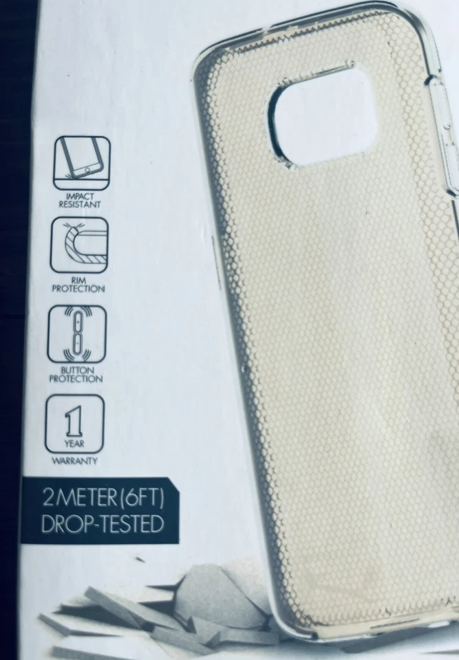 FUNDA SAMSUNG GALAXY S7 EDGE SERIE SKECH MATRIX - TRANSPARENTE ¡Nueva! Foto 3 de 4
