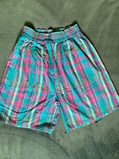 Vintage 90s Plaid High Waisted Shorts