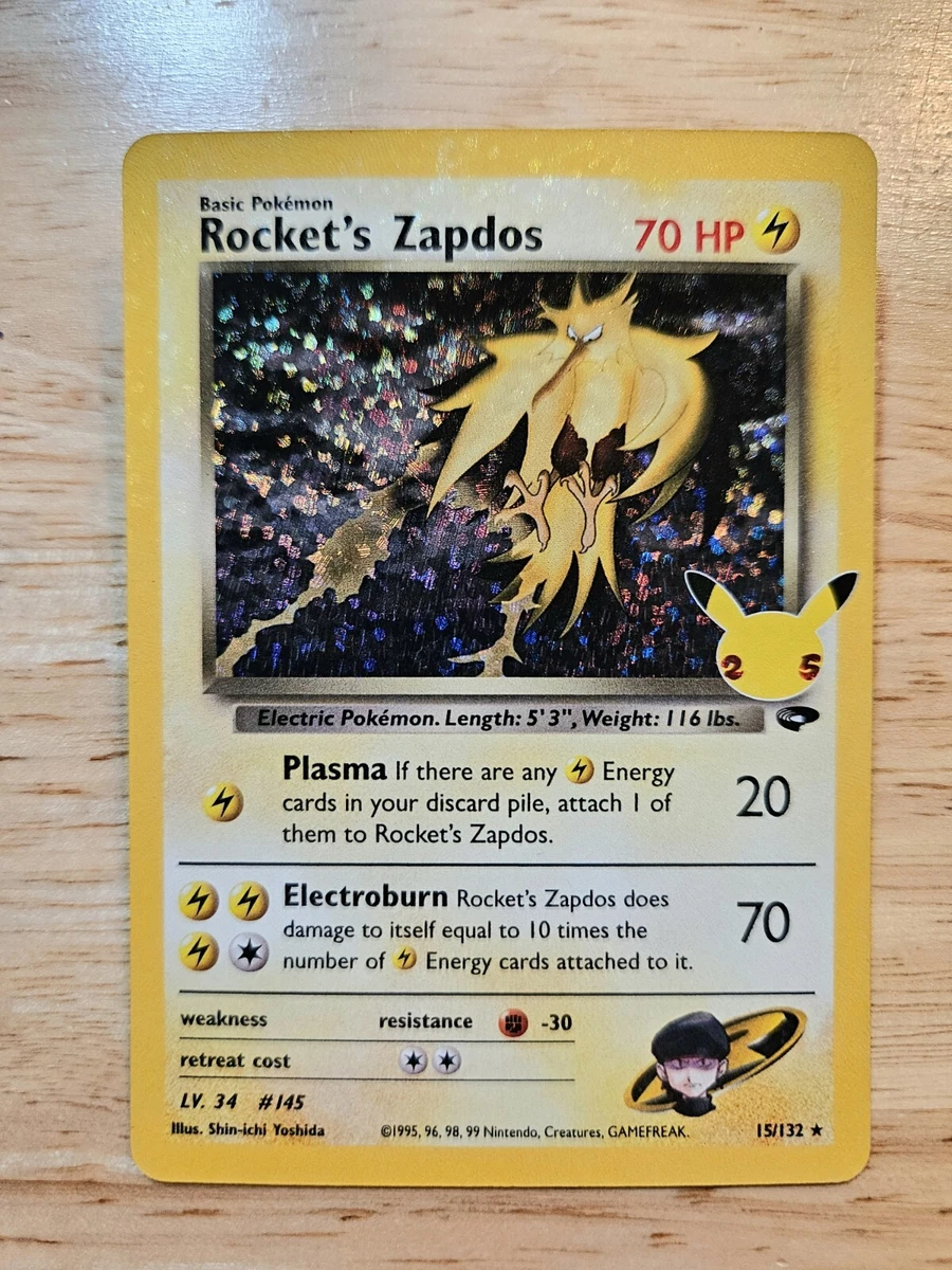 Rocket's Zapdos 15/132 Celebrations: Classic Collection | Updated