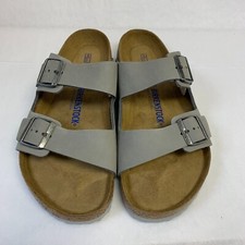 Birkenstock New w/ Box Arizona Dove Gray Nubuck Soft Footbed Narrow Select Size