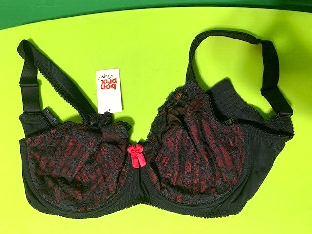 bonprix sexy lingerie Venus Bonprix Bra - size 38 DDD underwire -black & red