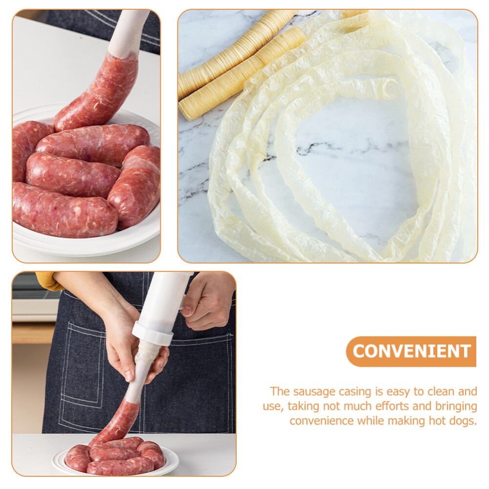 Breakfast Ham Casting Dry Fine Sausage Casing Edible Cover Coat Tasty