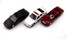 Set of 3 1992 Chevrolet Caprice Police Cars 1:43 Scale