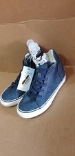 Cat Jack Boys' Blue Colby Lace-Up Side Zipper Closure Sneakers - Choose Size