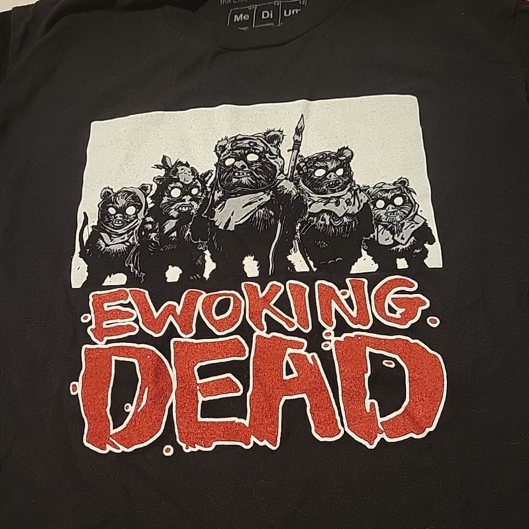 Ewoking Dead Graphic Lab Parody Star Wars Black Graphic T-shirt