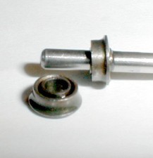 Slot Car Motor Ball Bearings with Flange Original 3/32" X 3/16" OD for 36D NOS