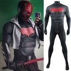 New Red Hood Robin Jason Todd Jumpsuit Cosplay Costume Adult Kids Suit Halloween