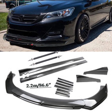 Carbon Fiber Front Bumper Lip Spoiler Splitters Body Kit For Honda Accord 9th