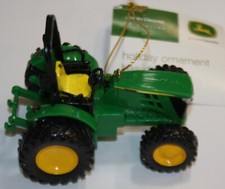 Kurt Adler John Deere Tractor Christmas Ornament 4  NWT