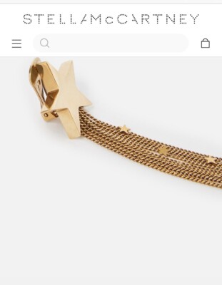 Super rare Stella McCartney star earrings new with box