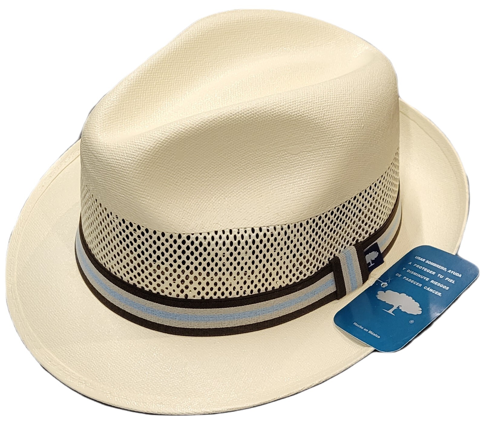Breathable Fedora Hat with Firm Straw for Sun or Rain, Unisex XL-image