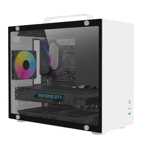 Mini Transparent Computer Case For M-ATX/ITX Motherboard Portable Desktop