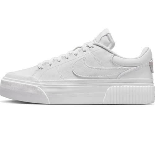 Nike Court Legacy Lift weiß Leder Sneaker Damen 8,5 - CM7590-101