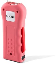POLICE Stun Gun 512 Max Volt Rechargeable with LED Flashlight Pink