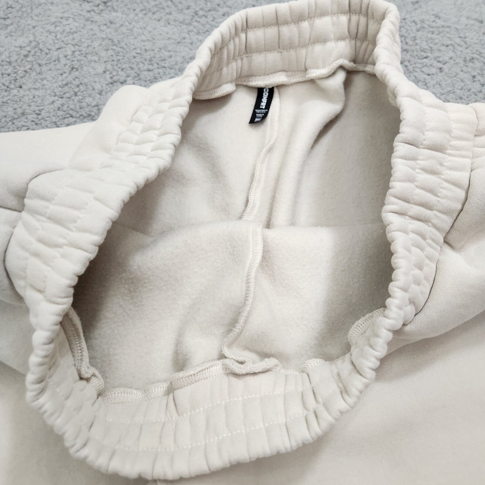 Comfrt Pants Mens XXL 2XL Light Beige Bone Heavyweight Joggers Performance