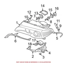For BMW Genuine Headlight Bracket Right 63126934748
