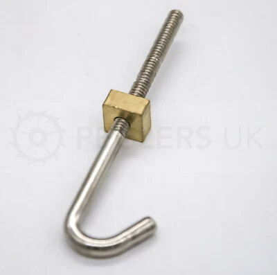 1x Long Case Grandfather Clock Seatboard Hook 3mm 1/8" Clamp Parts Spares New