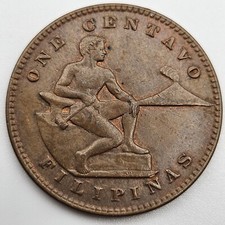 招*@様 1927年フィリピン 5センタボス クリオン島コロニー