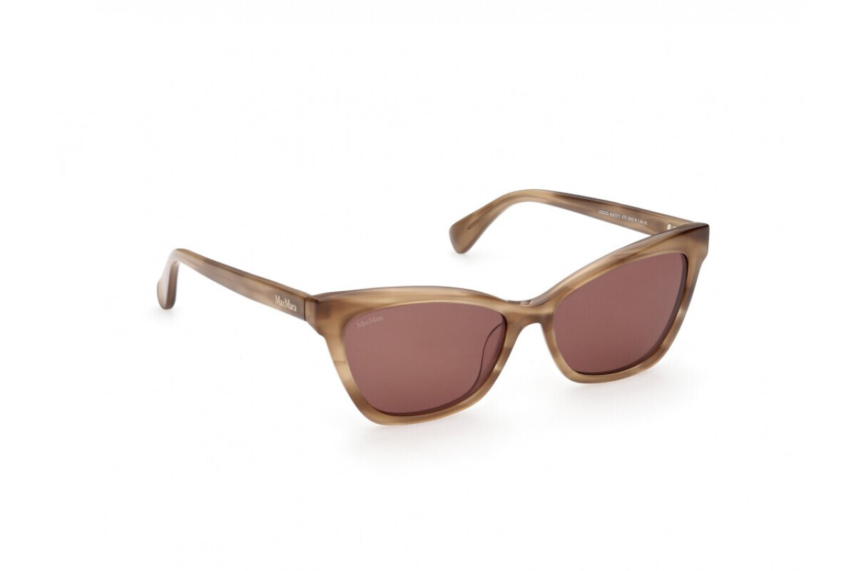 Max Mara Sunglasses MM0011-47E-58 New with tags MAX MARA MM0011 47E Beige Brown Cat Eye Plastic Sunglasses  main image 2