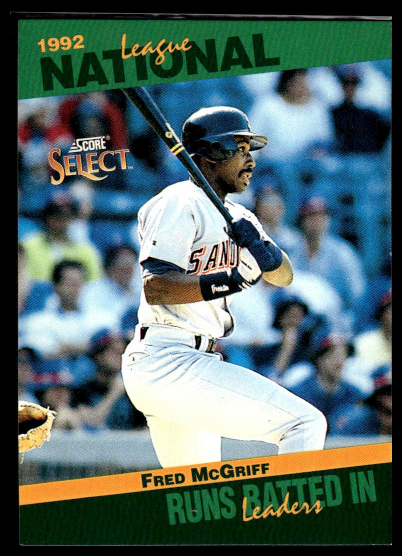 1993 Score #36 Fred McGriff Select Stat Leaders