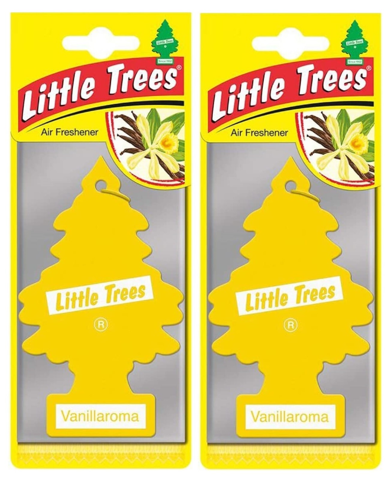 2x Magic Little Tree Air Freshener Vanilla Vanillaroma Scent Fragrance ...