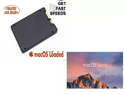 Pre-Loaded macOS Sierra 240GB SSD for Apple MacBook Pro,Mac Mini, iMac-Plug&Play