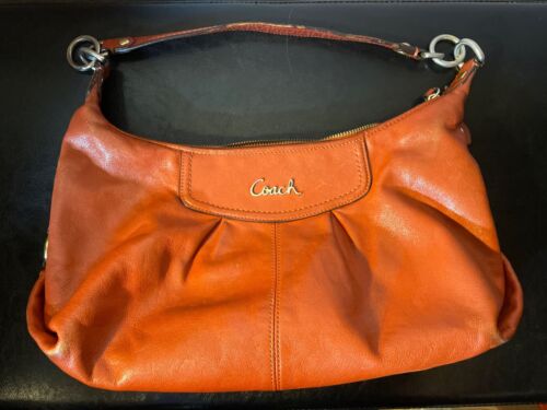 Special Collectible Classic Ashley Coach Bag In Orange - Ready For A Little TLC - Picture 2 of 16