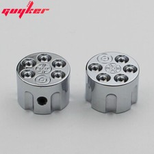 Potentiometer Knob Inner Diameter 6MM For Electric Guitar or Bass 2PC chrome 